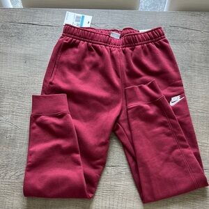 NWT! Nike Burgundy Sweatpants